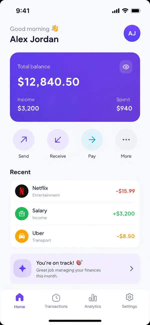 FinFlow Home